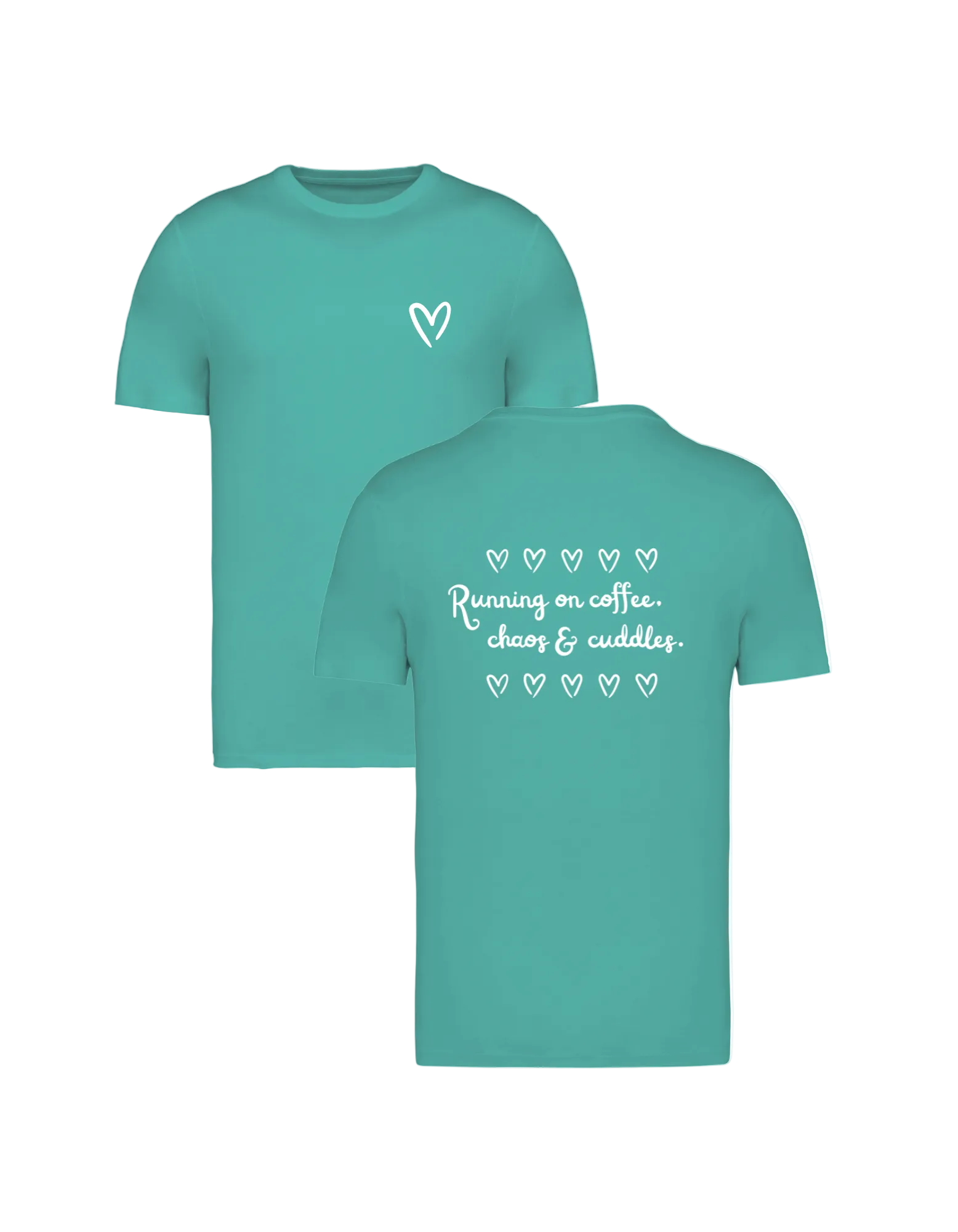 Running on Coffee, Chaos & Cuddles - T-shirt